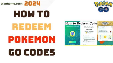 how to use redeem codes in pokemon go