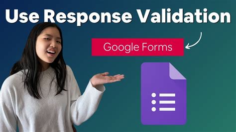 how to use response validation in google forms