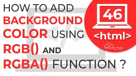 how to use rgba in html