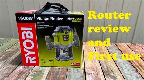 how to use ryobi plunge router