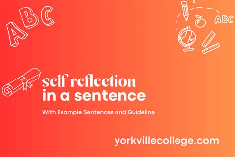 how to use self reflection in a sentence