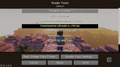 how to use shaders in minecraft java