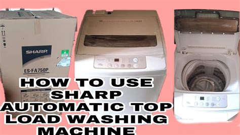 how to use sharp automatic washing machine