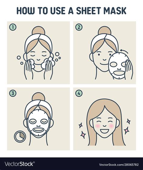 how to use sheet mask step by step