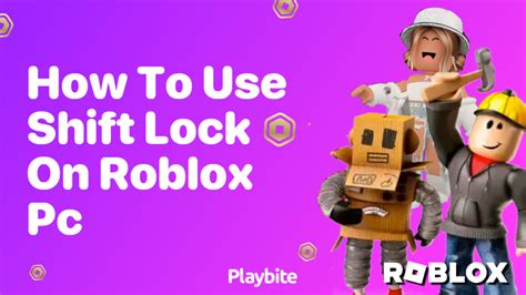 how to use shift lock in roblox pc
