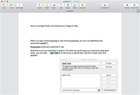 how to use spell check on macbook