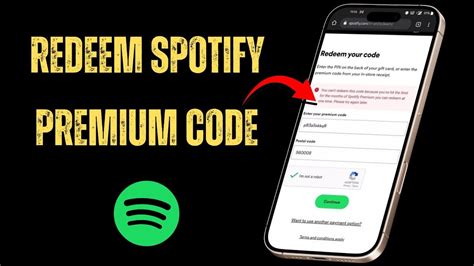 how to use spotify premium code