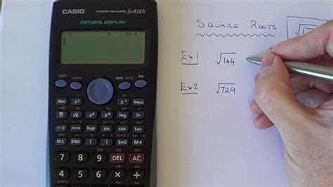 how to use square root function on calculator
