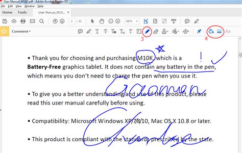 how to use stylus on pdf document
