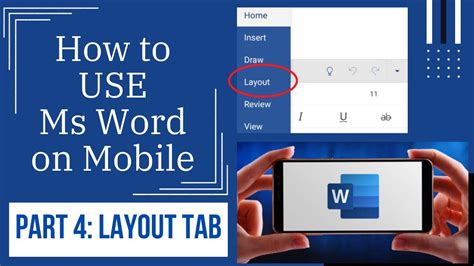 how to use tab in ms word mobile
