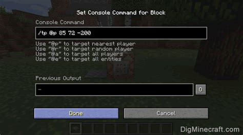 how to use teleport commands in minecraft bedrock