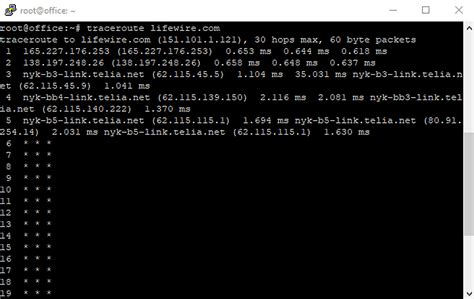 how to use traceroute on linux