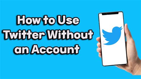 how to use twitter without signing in