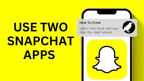 how to use two snapchat app on iphone