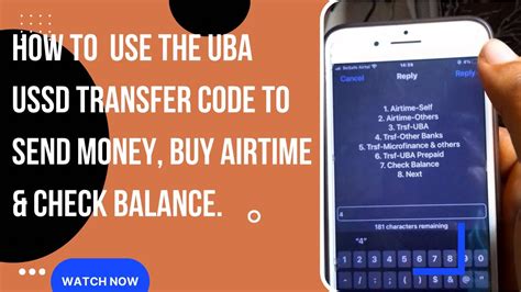 how to use uba ussd code to transfer