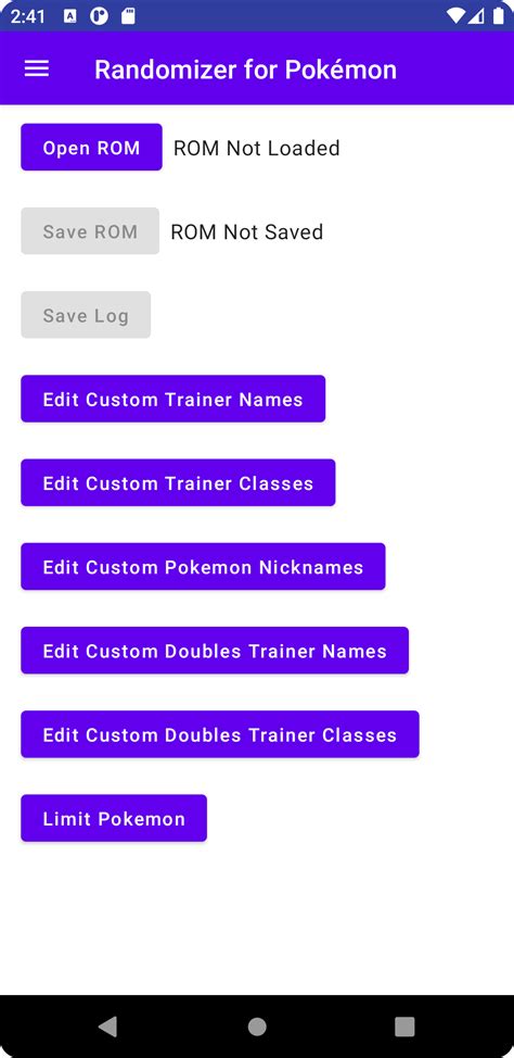 how to use universal pokemon randomizer on android