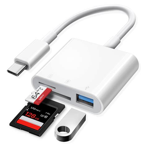 how to use usb-c to sd card reader