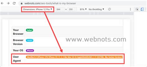 how to use user agent on iphone