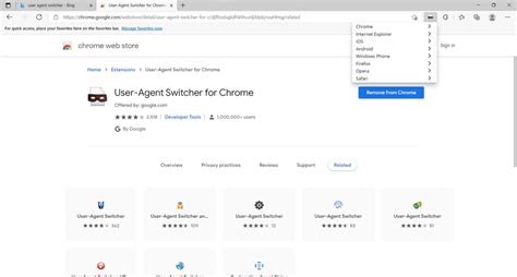 how to use user agent switcher for chrome