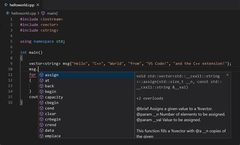 how to use visual studio code c