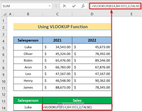 how to use vlookup and hlookup in excel