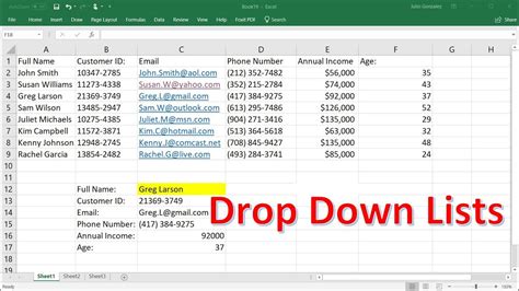 how to use vlookup in data validation list
