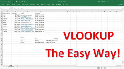 how to use vlookup in excel tutorial