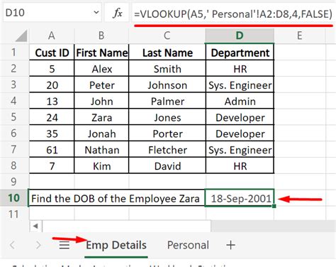 how to use vlookup to fill in data from another sheet