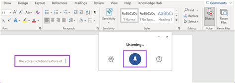 how to use voice recording in word