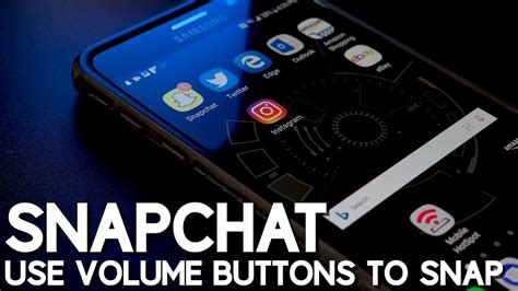 how to use volume button to take picture on snapchat