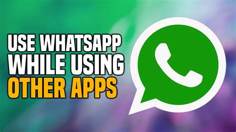 how to use whatsapp video call while using other apps android