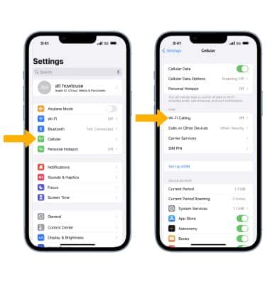 how to use wifi calling in iphone 13