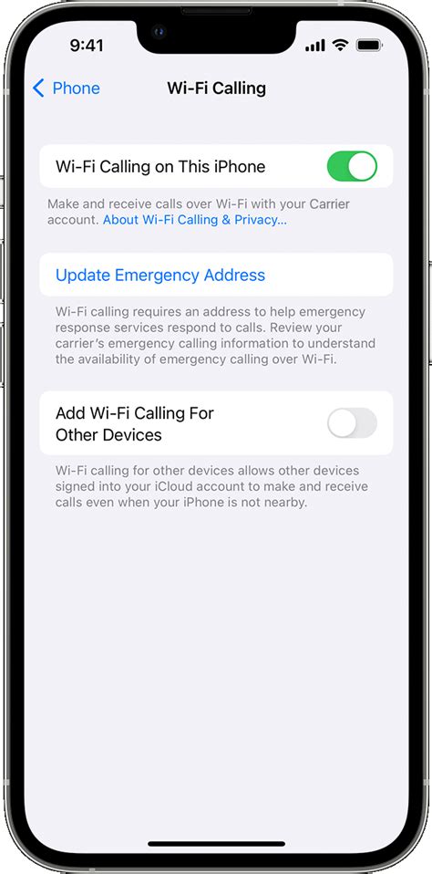 how to use wifi calling iphone 12