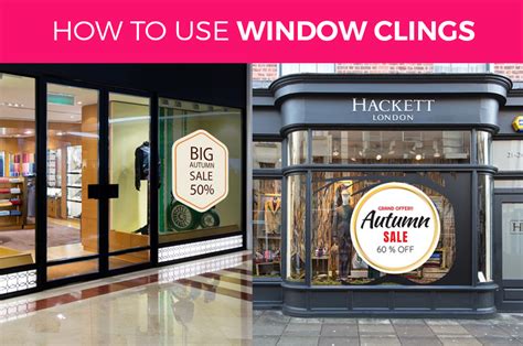 how to use window clings