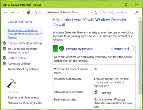 how to use windows defender firewall