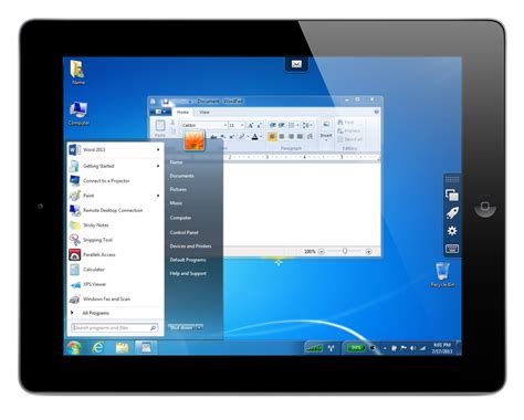 how to use windows software on ipad