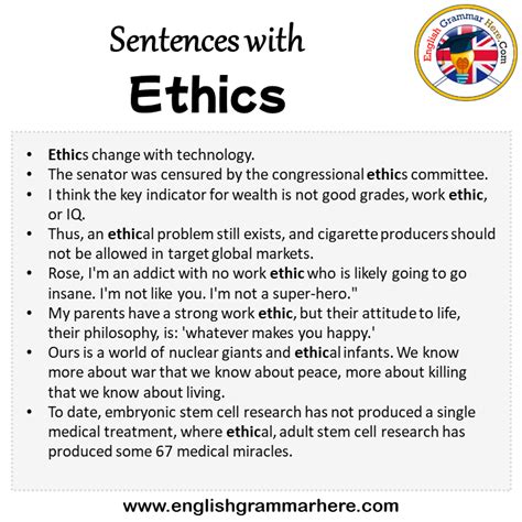 how to use work ethic in a sentence