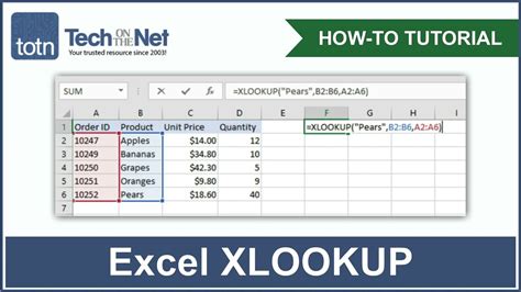 how to use xlookup function in excel 2019