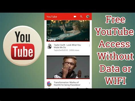 how to use youtube without data