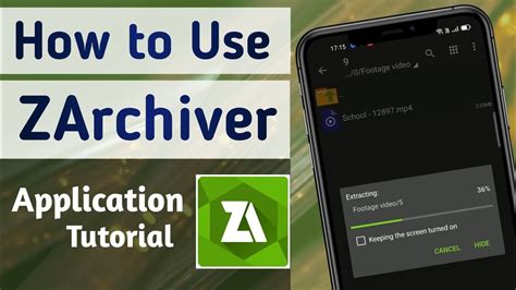 how to use zarchiver