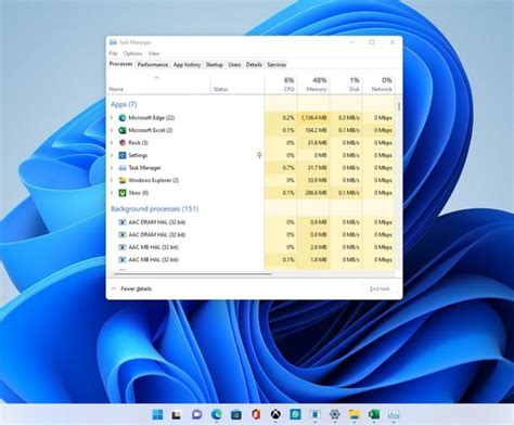 how to view all running programs on windows 11