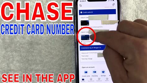 how to view card number on chase app