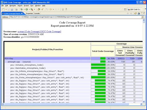 how to view code coverage xml file