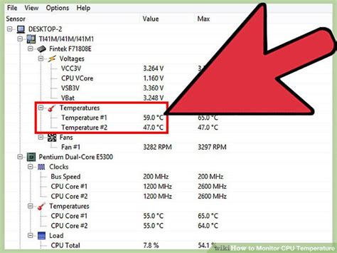 how to view cpu temp