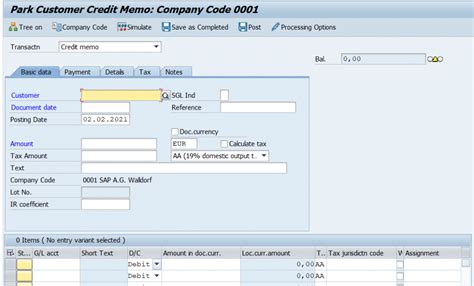 how to view credit memo in sap