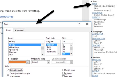 how to view formatting in word