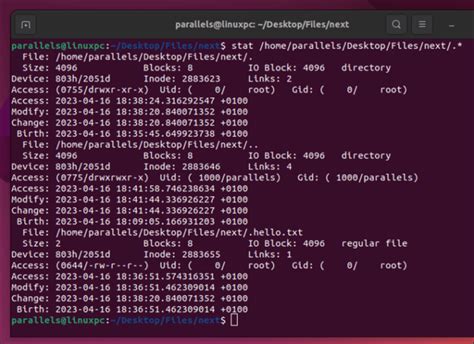 how to view hidden directory in linux