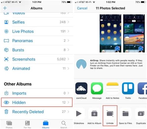 how to view hidden file on iphone