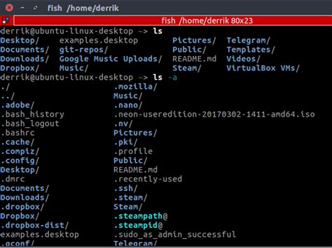 how to view hidden folders in linux terminal