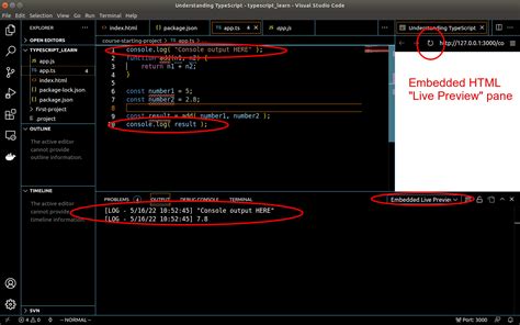 how to view html output in visual studio code